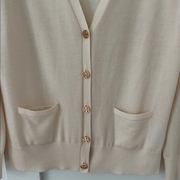 Tory Burch Madeline Cardigan Sweater Size M - Picture 7 of 9
